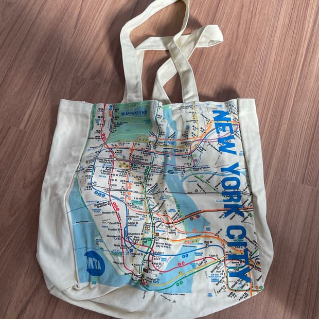 MTA nyc subway metro 에코백