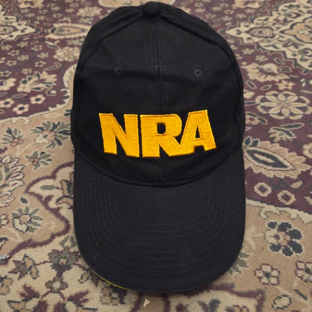 빈티지 nra 로고 블랙 6패널 캡