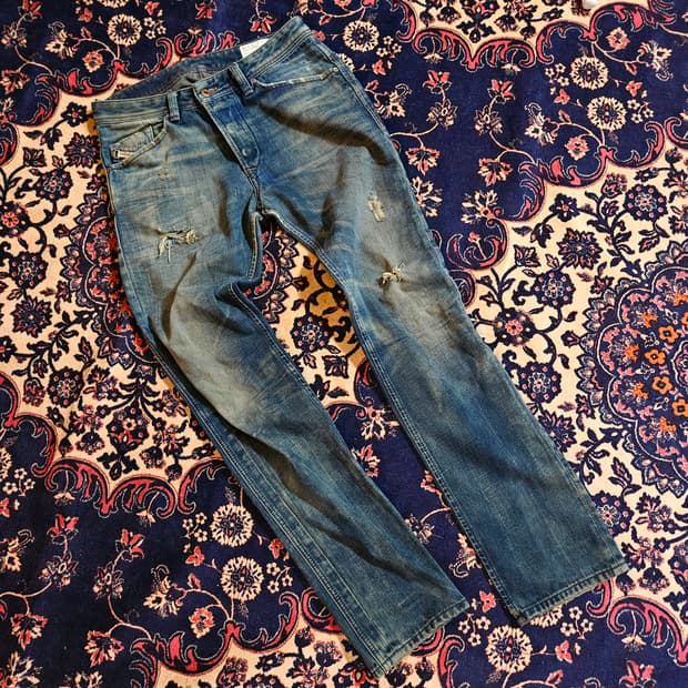 디젤(DIESEL) in Italy 대런 워싱 데님 청바지 30size