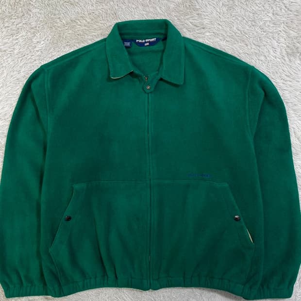 폴로스포츠 올드스쿨 후리스 블루종/#2765