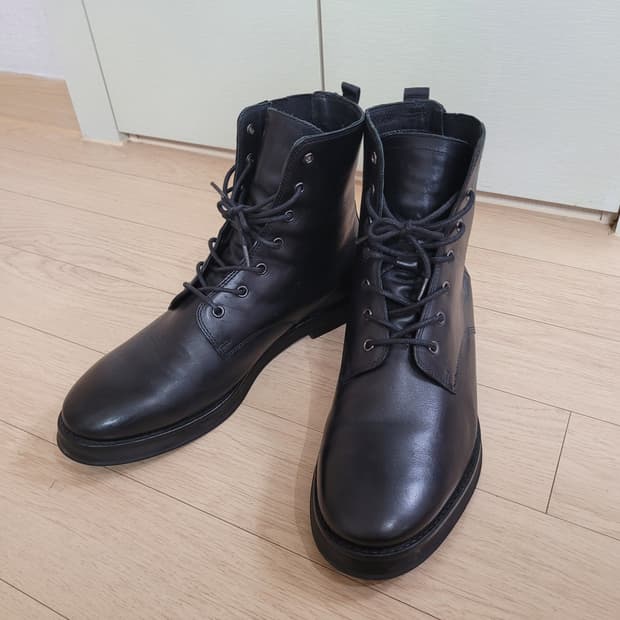 자라 ZARA 남자 레더 워커 부츠 280 블랙