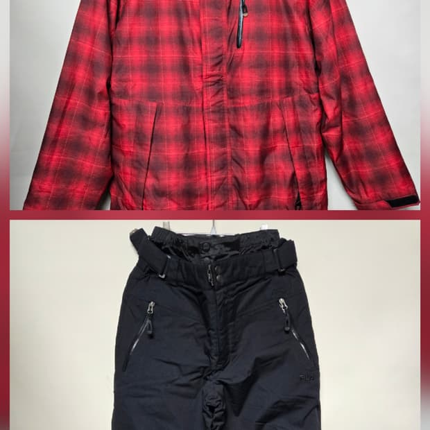 FILA 스키복 상하의 세트 (상의 100, 하의 85)