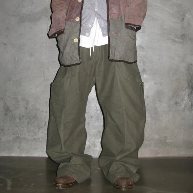 뉴치프시크 러스틱 크레시엔트 웨이브 팬츠