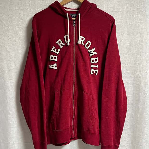 공용 아베크롬비 후드집업 후드티 L