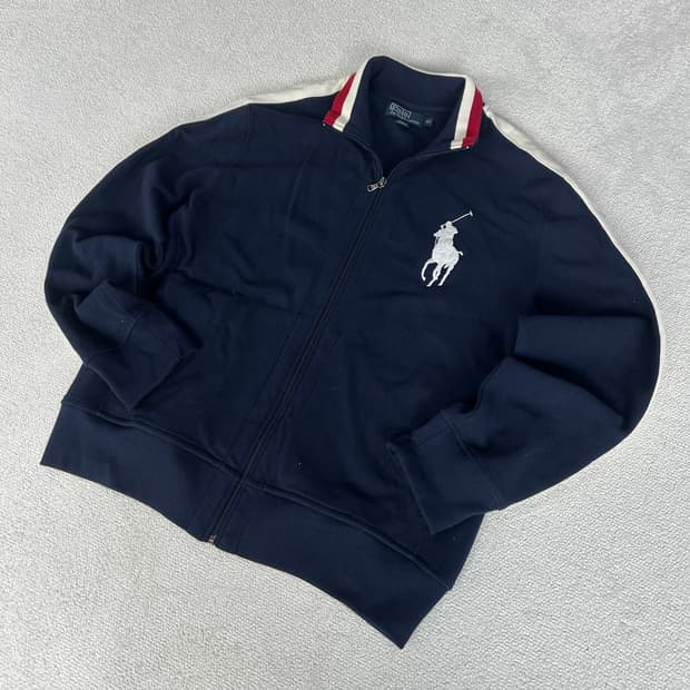 폴로 빅포니 니트 집업 자켓 105