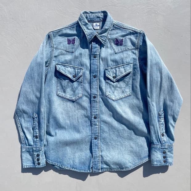 니들스x랭글러 웨스턴셔츠