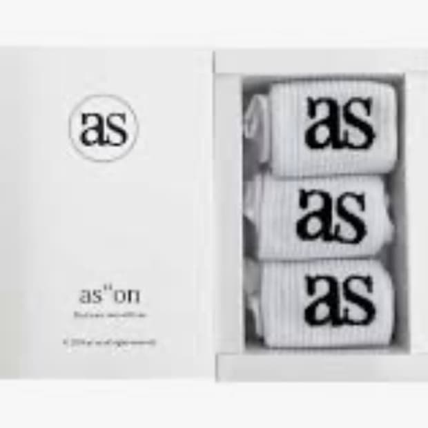 애즈온 양말 삭스 화이트,블랙