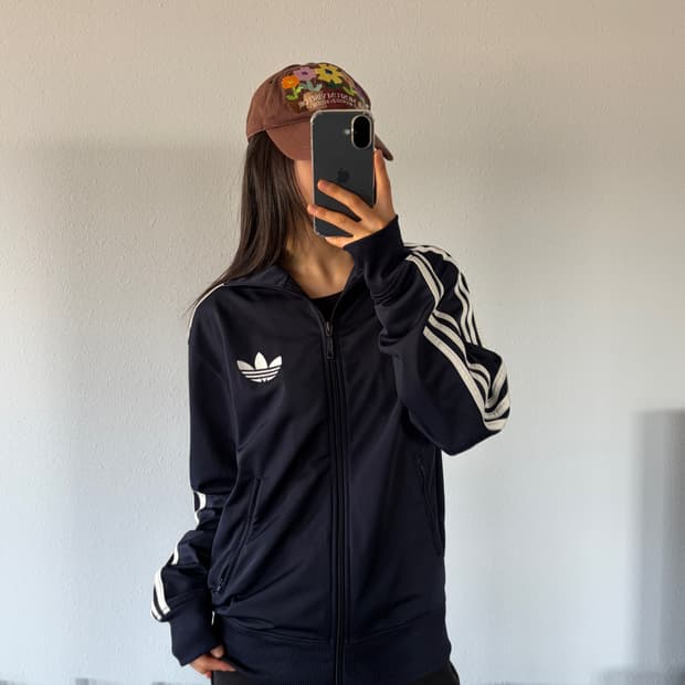 [S]아디다스 구형 파이어버드 네이비 트랙탑 져지