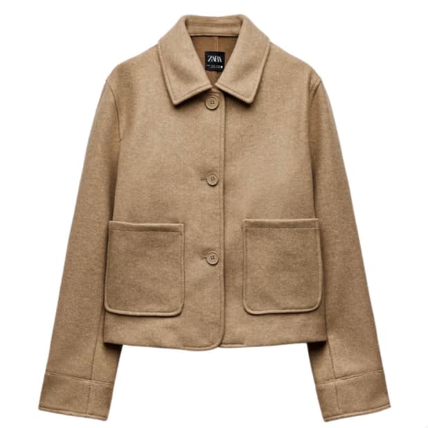자라 소프트 자켓 포켓 tan mari