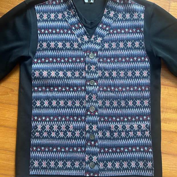 꼼데가르송 옴므 플러스 가디건 티셔츠