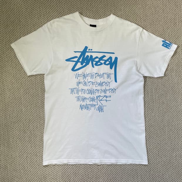 빈티지 Stussy 스투시 x Rize 반팔티셔츠