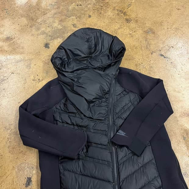 [정품/L] 나이키 패딩 후드 집업 블랙 b16