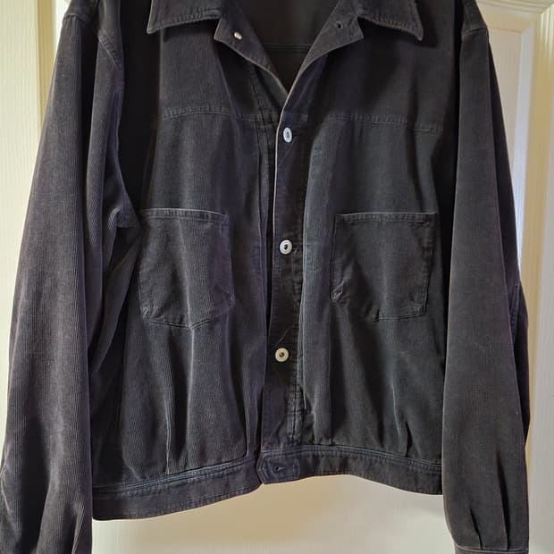 3사이즈 폴리테루 페이즐리 트러커 다크퍼플네이비 001