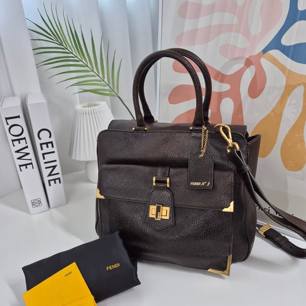 펜디 2way 레더백