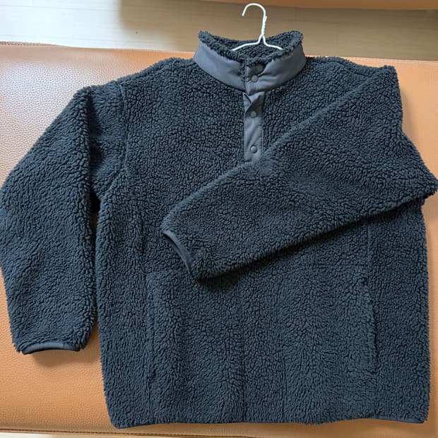 유니클로 화이트 마운티니어링 후리스 L