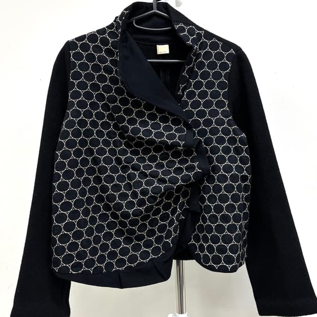 빈티지 블랙 아방가르드 자켓