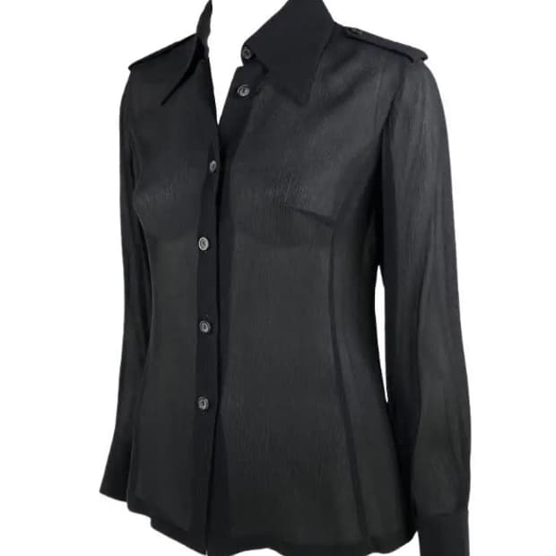Gucci by tom ford 1996 silk sheer shirts