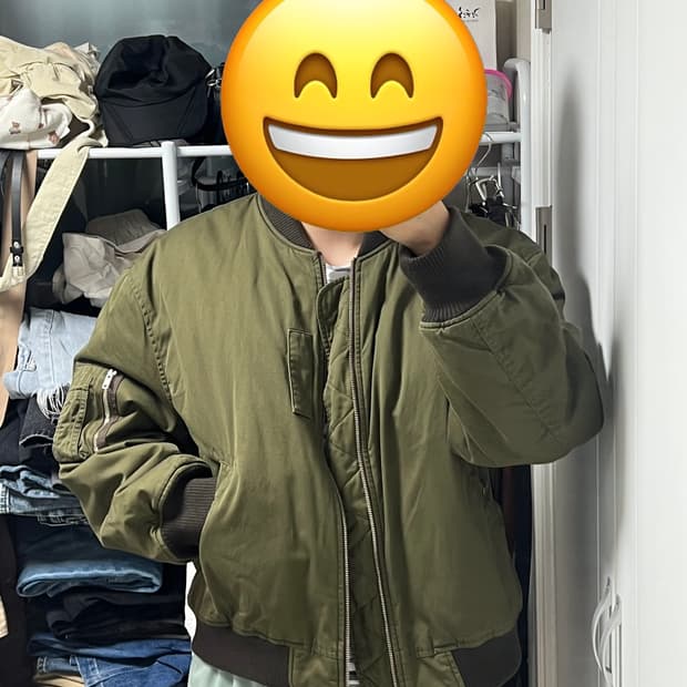 아워셀브스 ma-1 자켓 올리브 색상 3사이즈