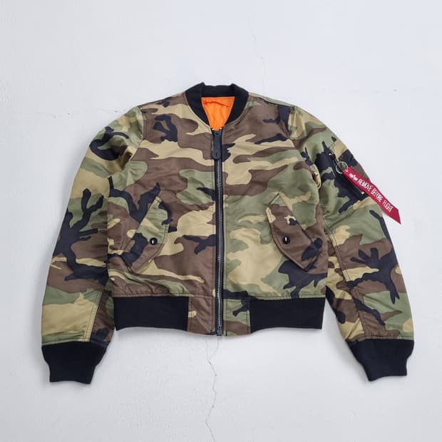 알파인더스트리 카모 MA-1 슬림핏 - M