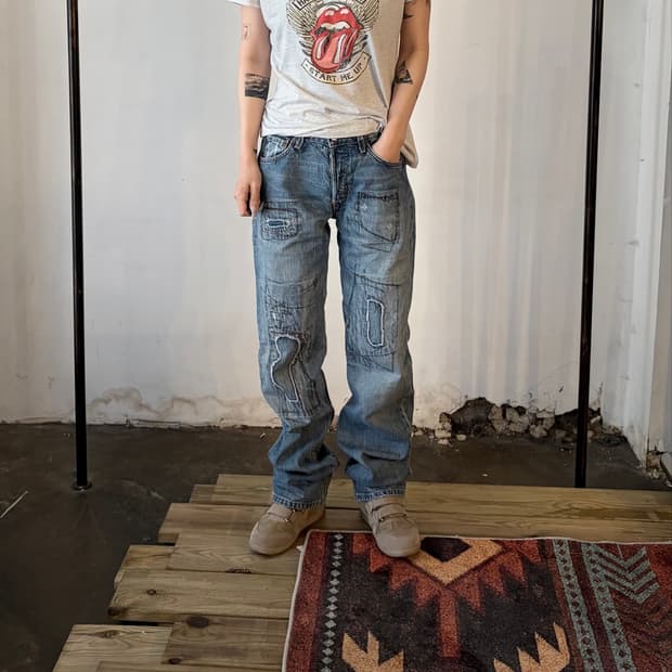 Levi’s 501 아트 리페어 스트레이트 데님