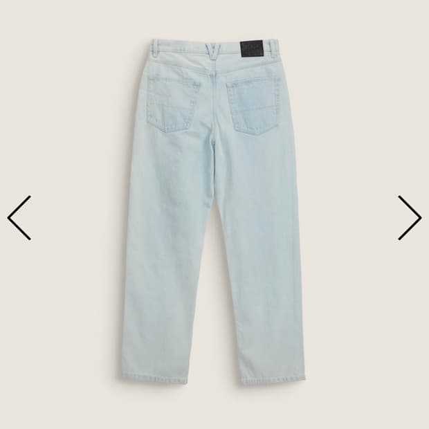 반스 체크 루즈데님 