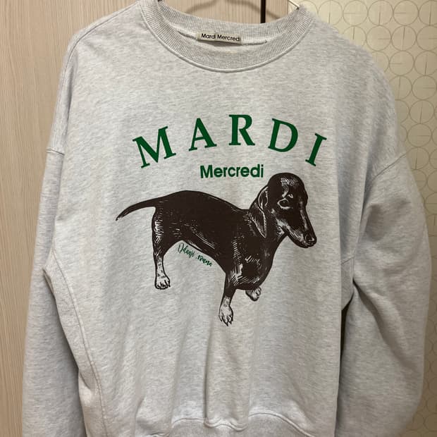 Mardi mercredi gray 맨투맨