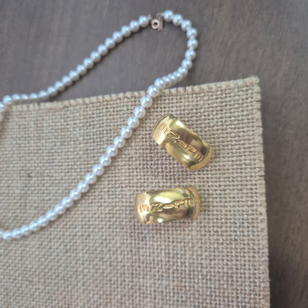 셀린느 빈티지 24k플레이트 귀걸이