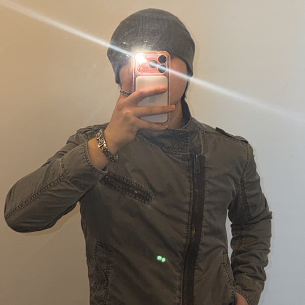 CK 빈티지 사선 워싱 자켓