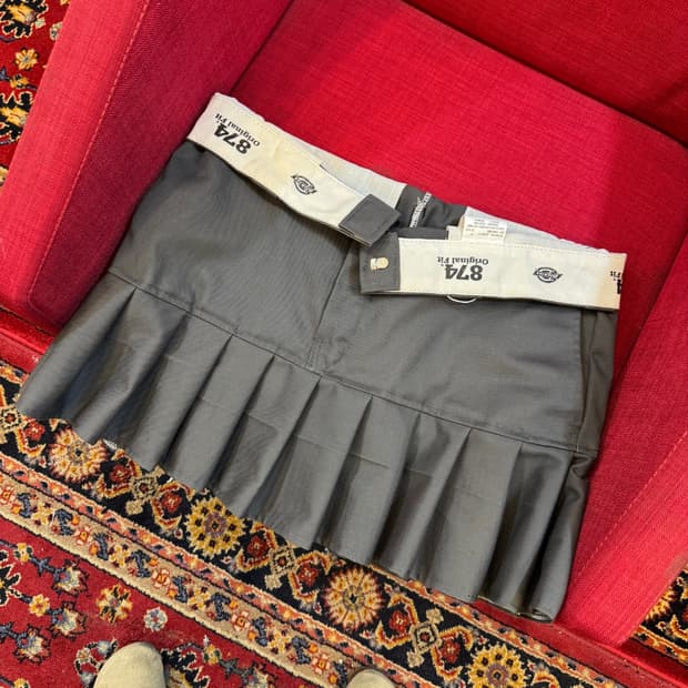 디키즈 874 커스텀 스커트 챠콜