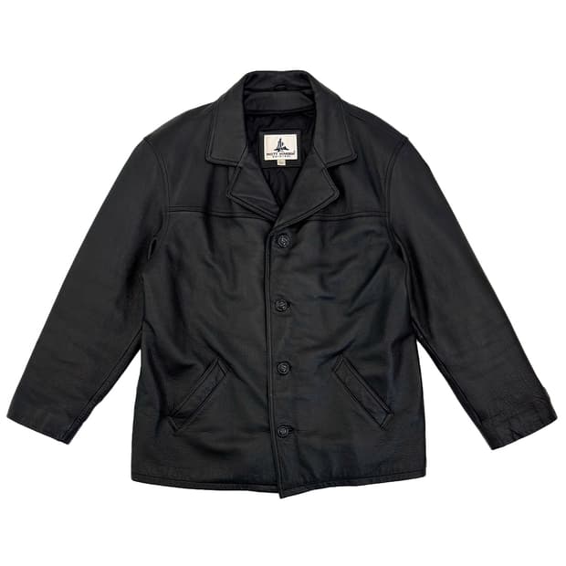 Misty Harbor Leather Car Coat/ L