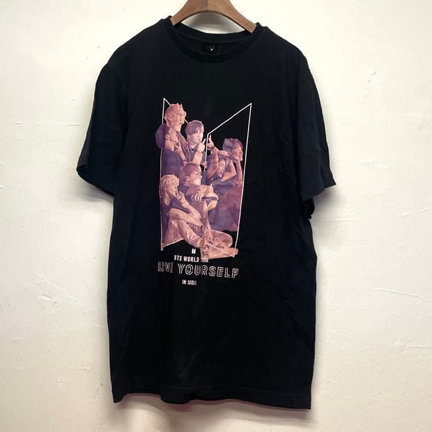 BTS 2019 블랙 반팔 티셔츠