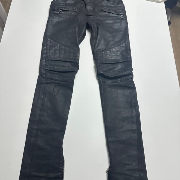 발망 h&m 코팅 바이커진 30