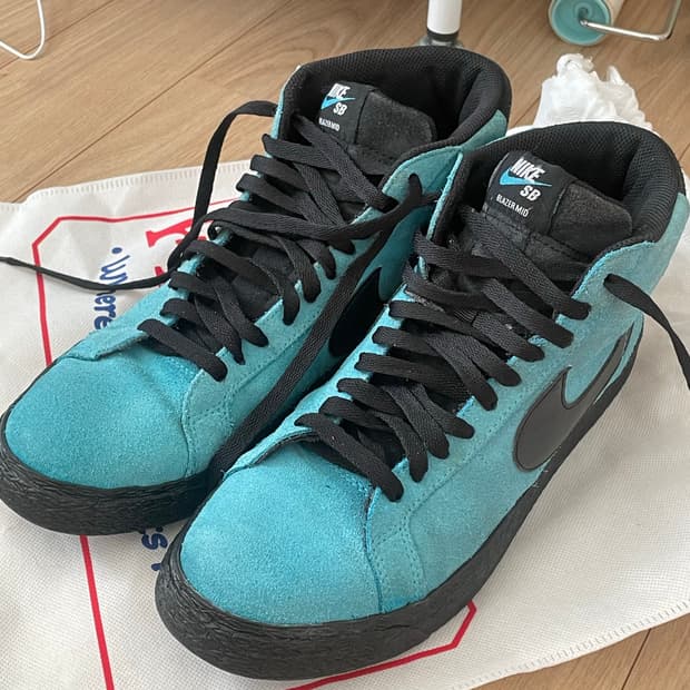나이키 sb 줌 블레이저 미드 발틱 블루 275