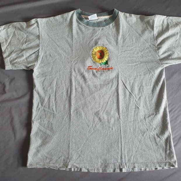 빈티지 스트라이프 티셔츠(XL)