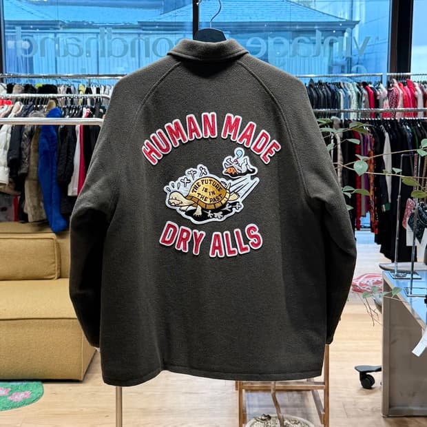 휴먼메이드 올리브 드랩 스타디움 자켓 