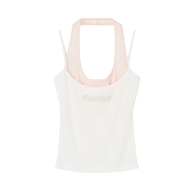 Kleesier Soft layered sleeveless, White