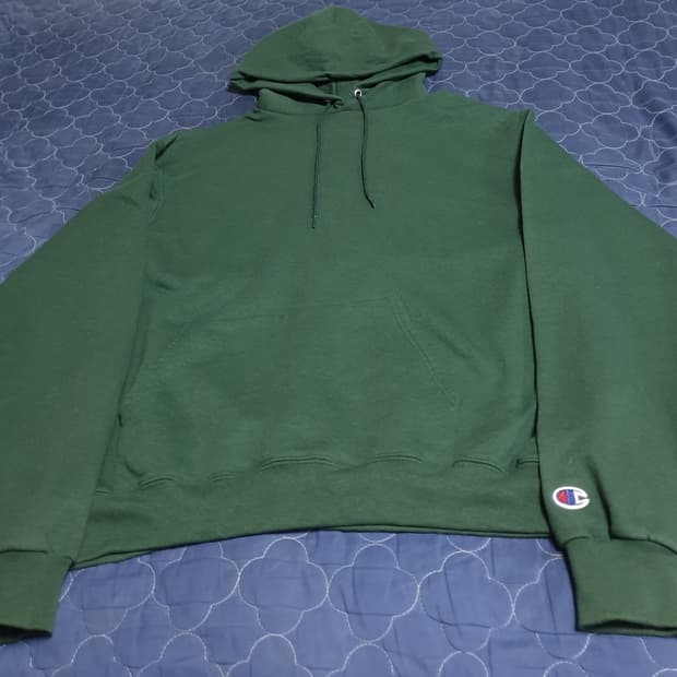 챔피온 ECO 후드티 다크그린 (L)