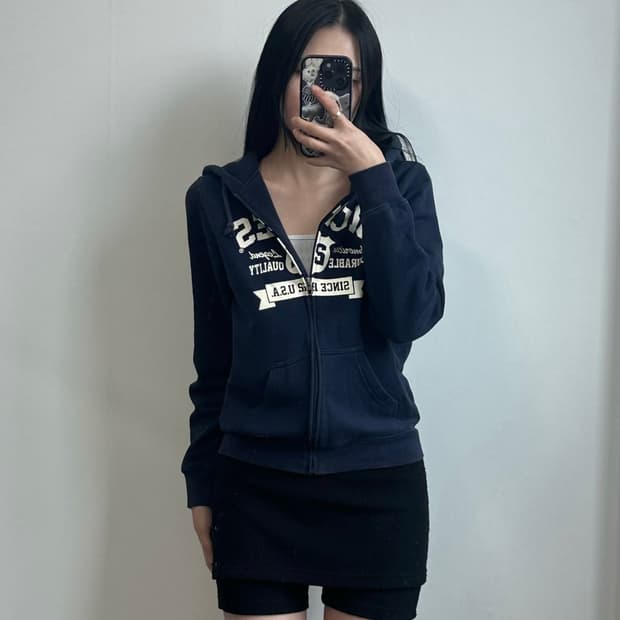 디키즈 y2k 와투케 네이비 후드집업