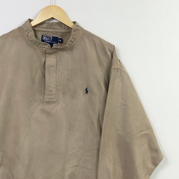 Xxl 폴로 스웨이드 웜업 자켓