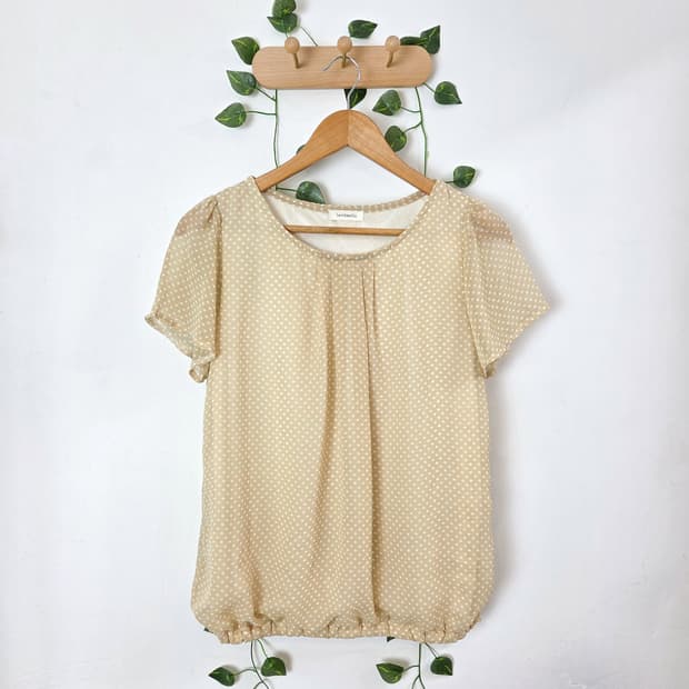 도트 여리 블라우스
