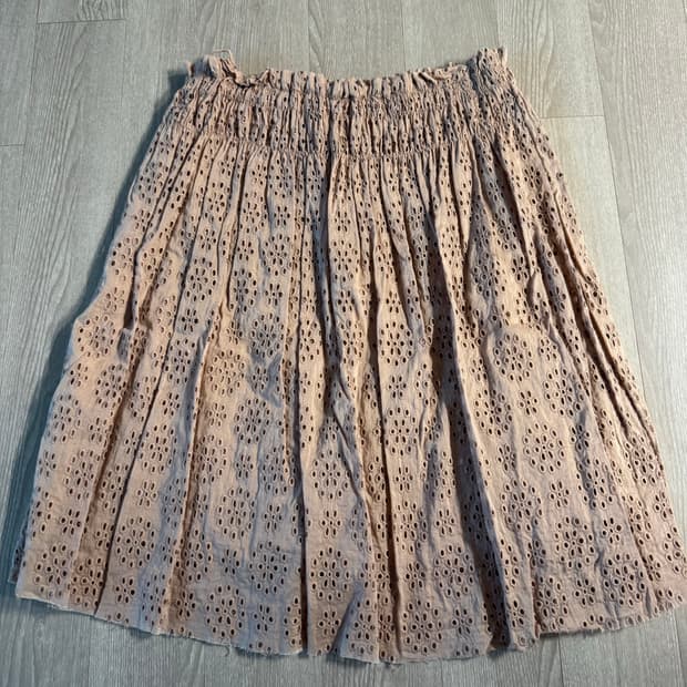 자딕앤볼테르 밴딩 펀칭 레이스 스커트 eu34