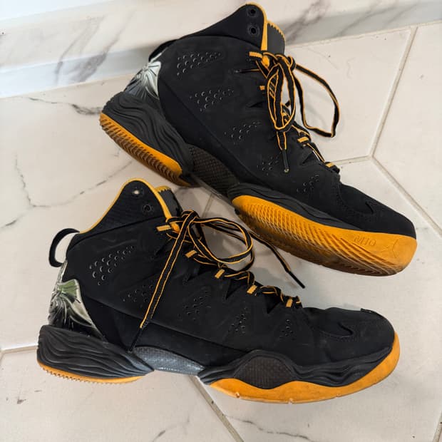 NIKE 나이키 에어조던 옐로 M10 블랙 아토믹망고 260