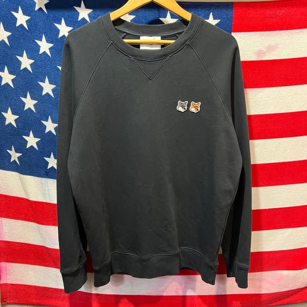 메종키츠네 더블폭스 맨투맨