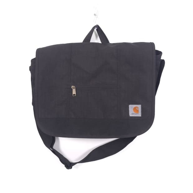 CARHARTT 블랙 코듀라 클래식 메신저백
