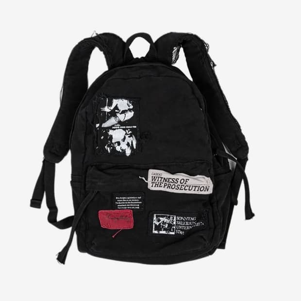 (구매) 선데이오프클럽 패치 백팩 블랙