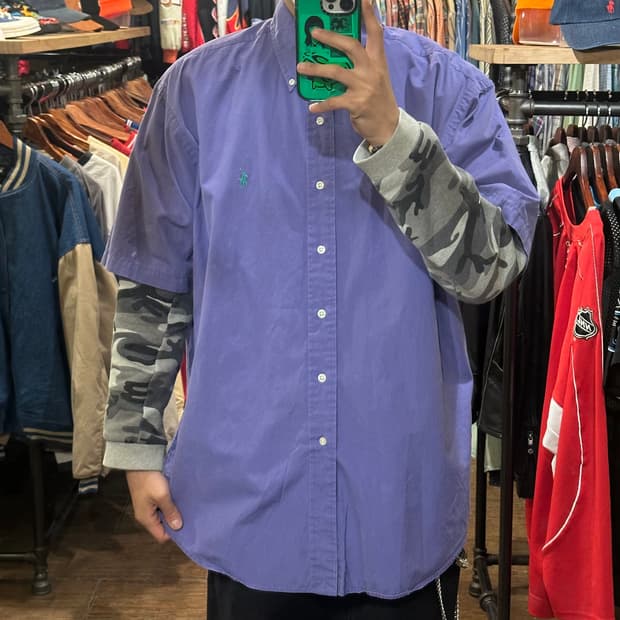 [HI] 폴로 랄프로렌 반팔 셔츠 퍼플