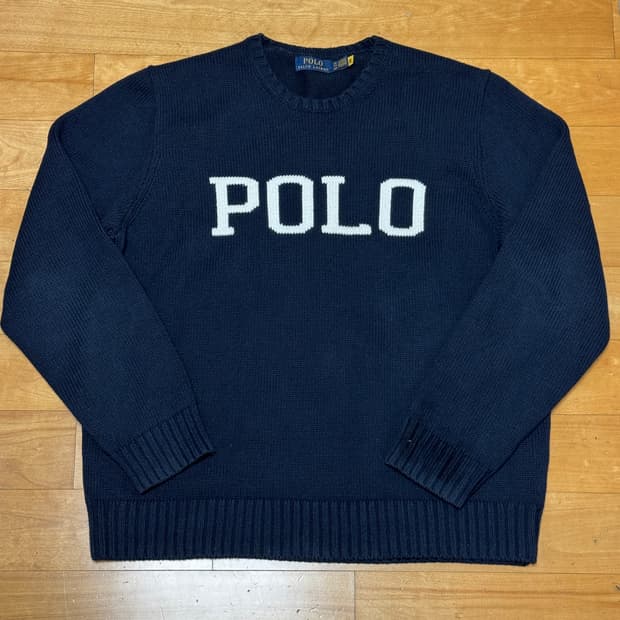 폴로 랄프로렌 로고 니트 스웨터 XXL