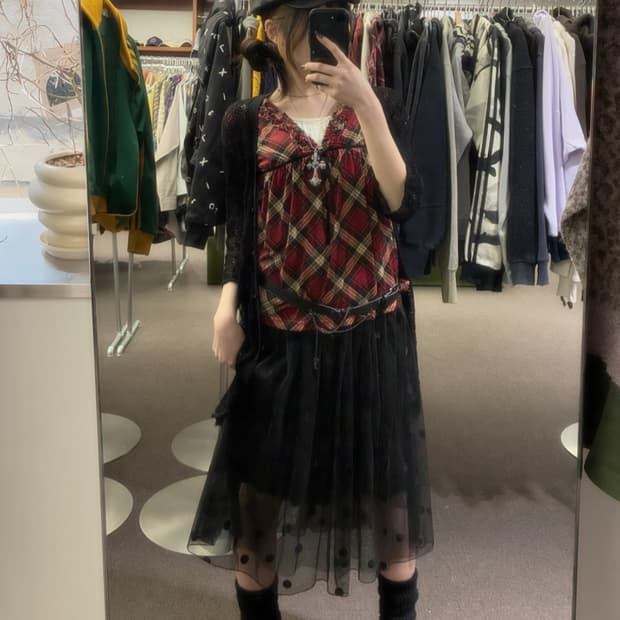 Dark Grunge Check 🍓⚓️