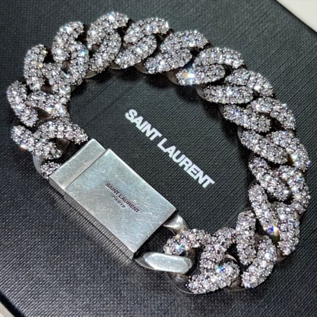 생로랑 커브 체인 브레이슬릿