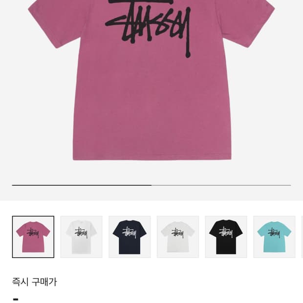 스투시 베이직 티셔츠 베리 2024